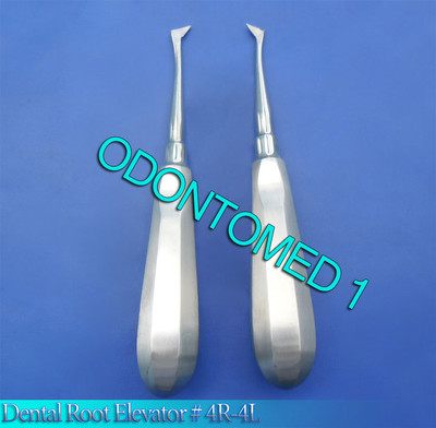 2 Dental Root  Elevator # 4R+4L Surgical Dental Instruments