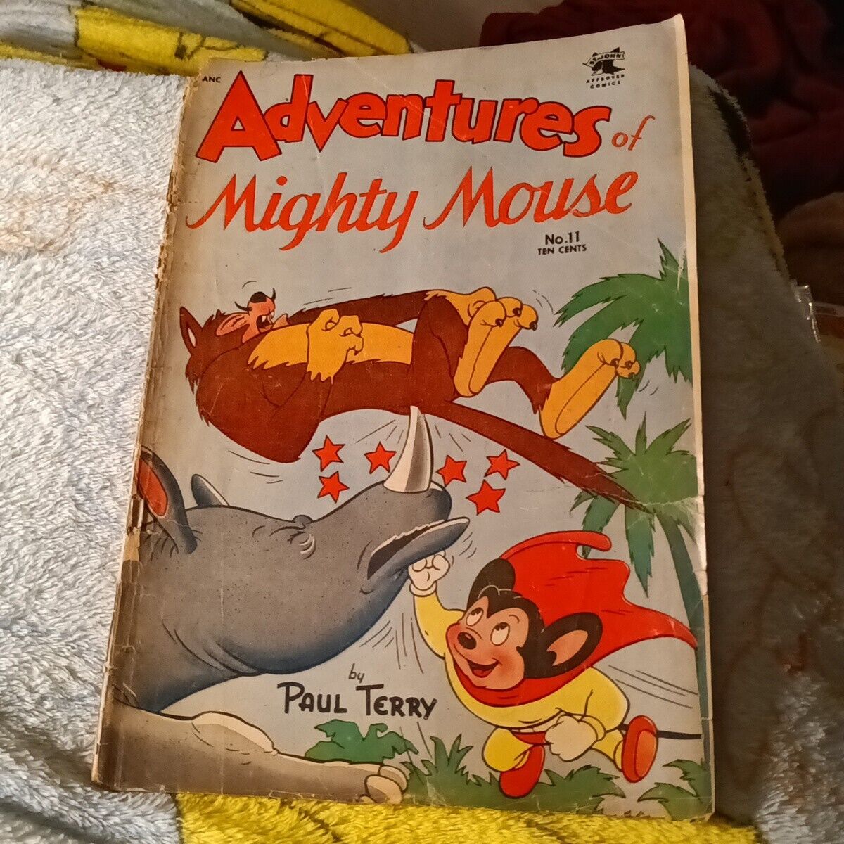 Adventures Of Mighty Mouse #11 st John comics 1954 golden age funny animal hero 