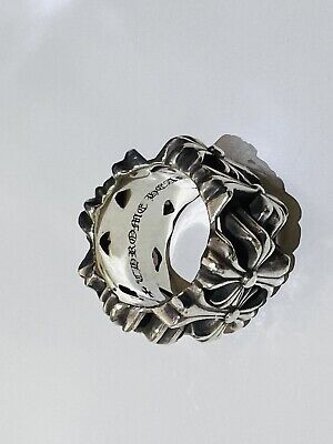 CHROME HEARTS Cemetery Cross Square Ring w/ original Velvet CHROME HEARTS Cemetery Cross Square Ring w/ original Velvet