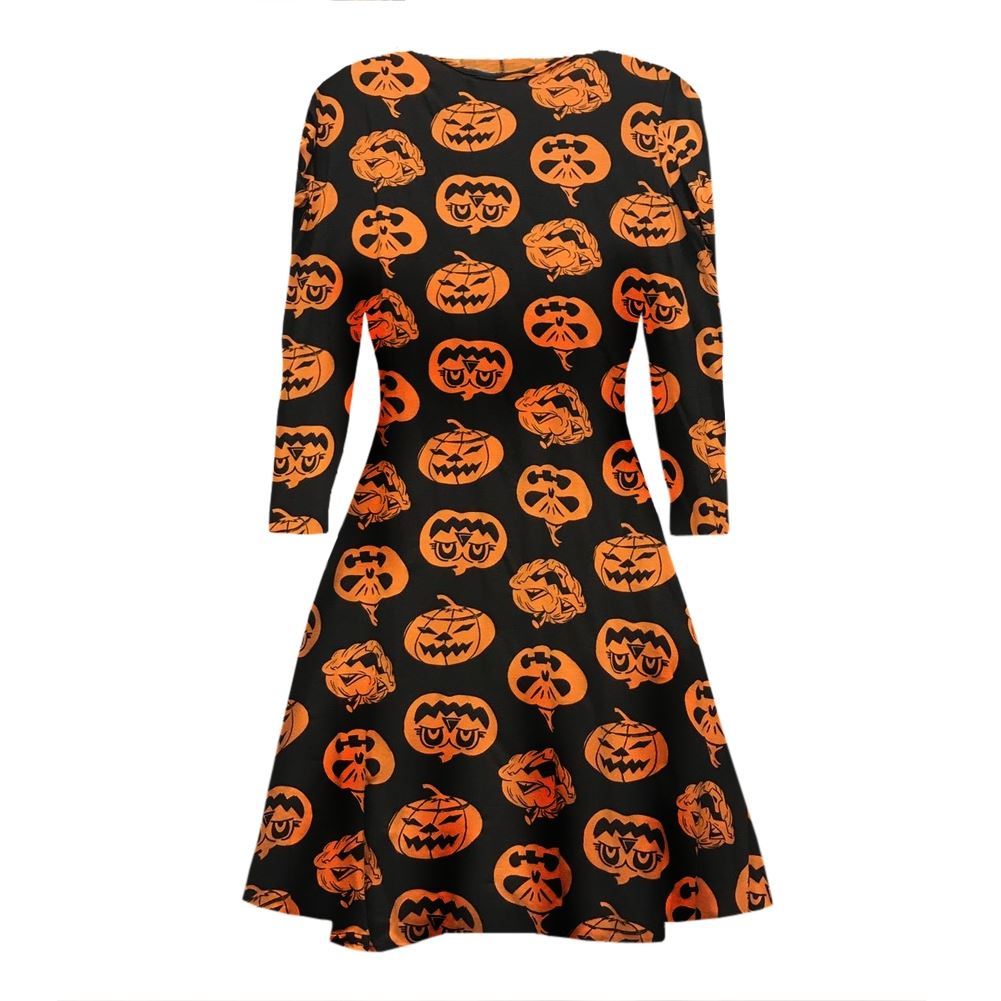 Vestito Da Donna XXL Per Halloween, A Zucca, Medievale - Foto 8