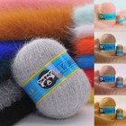 50g+20g Long Plush Mink Cashmere Wool Yarn Anti-pilling DIY Sweater Knitting