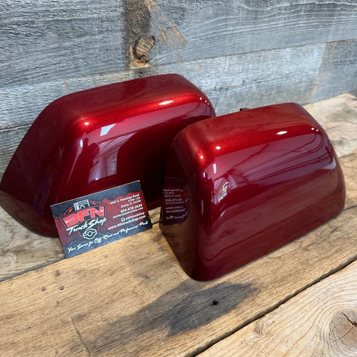 Brand New OEM Ford Super Duty Painted to Match Tow Mirror Caps - RUBY RED