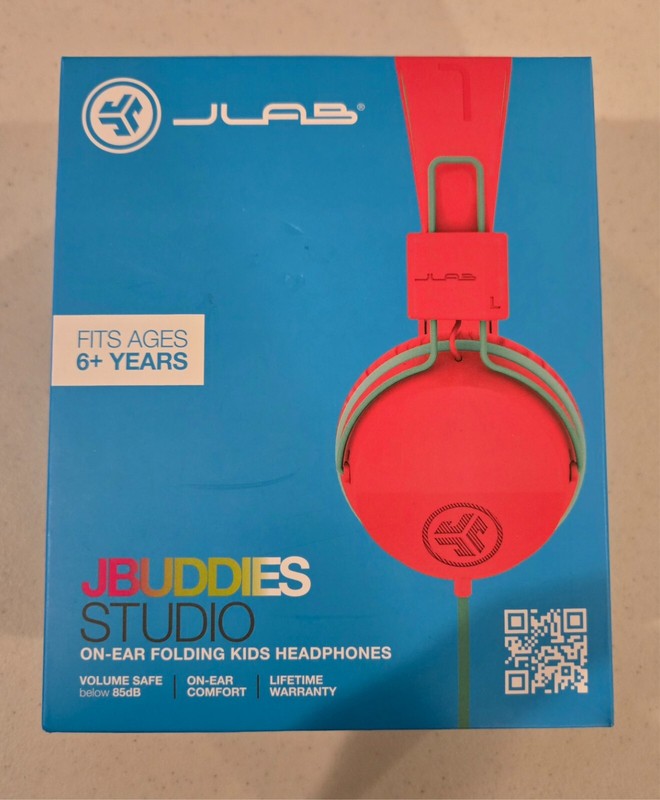 Jlab Jbuddies Studio Wired Headphones Orange/ Green *brand New* - Product main view