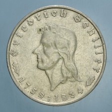 GERMANIA 2 MARK 1934 F SILVER COIN ARGENTO qSPL R! MONETE DA COLLEZIONE