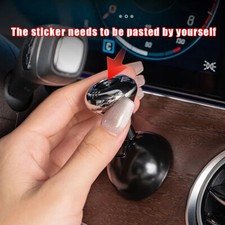 Car Accessory Metal One-Button Starter Rocker Ball Button Cover Decor Universal