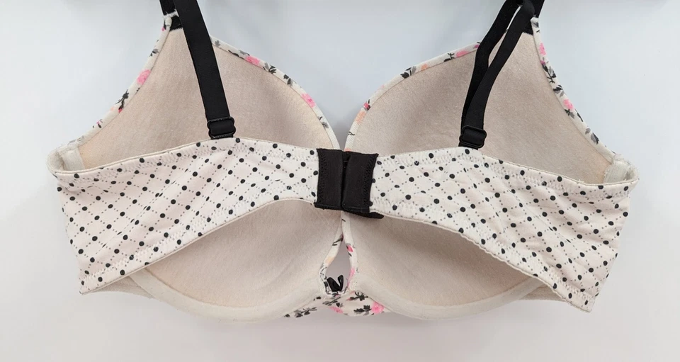 Sujetador Victoria’s Secret para mujer 36D rosa naranja floral mezcla de algodón Foto 4 de 4