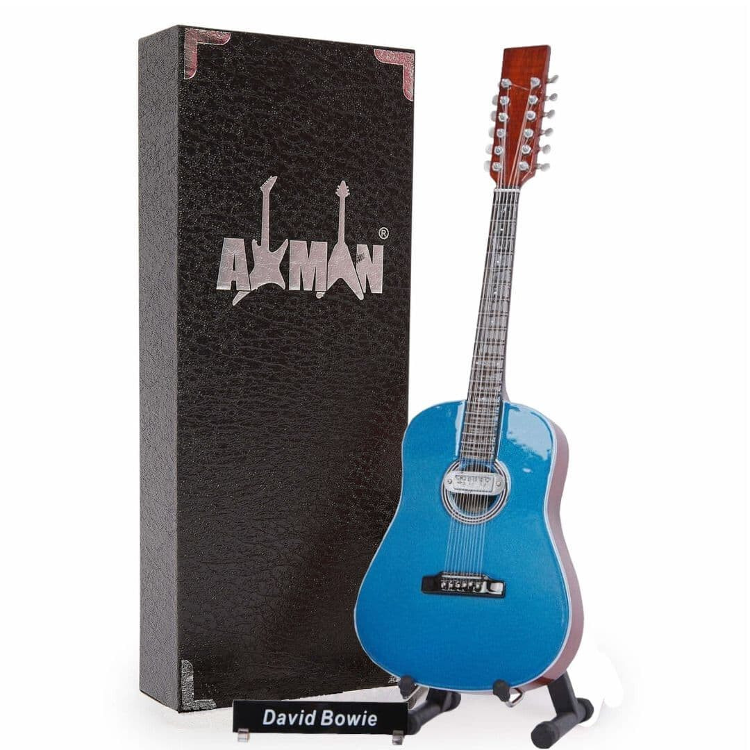 David Bowie Guitar Miniature Replica | Handmade Music Gifts