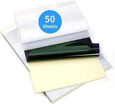 Phomemo Tattoo Transfer Paper, 50 Sheets 8 1/4" x 11 2/3" Pack of 50 , Blue