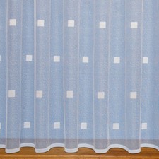 Squares Modern Net Curtain -  Net Curtains Sold In Selected Widths