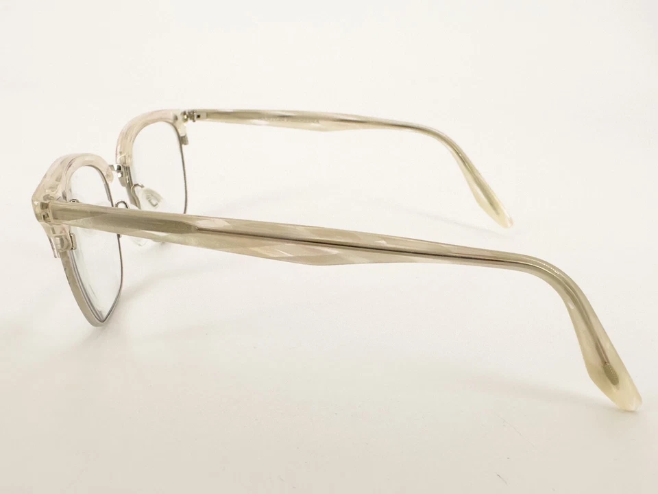 NICE Barton Perreira Nikki Eyeglasses FRAMES CIP/SIL White 52-19-145 Silver H634 - Image 3 of 4