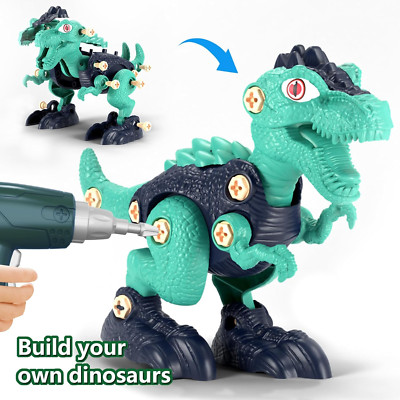 Kids Dinosaur Construction Set - STEM Kit for Ages 3-8, Easter & Birthday Gifts