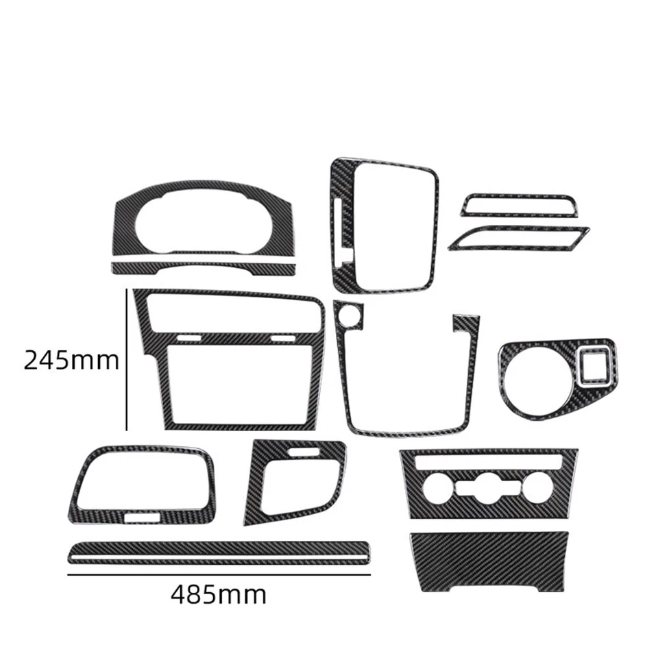 Kit de cubierta interior completo de fibra de carbono de 14 piezas para Volkswagen Golf 2014-2019 Foto 3 de 4