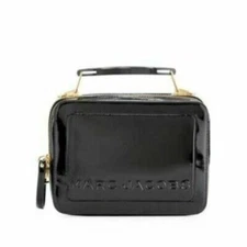 Marc Jacobs Patent Leather Box 23 Satchel Black NEW (I-B-12)