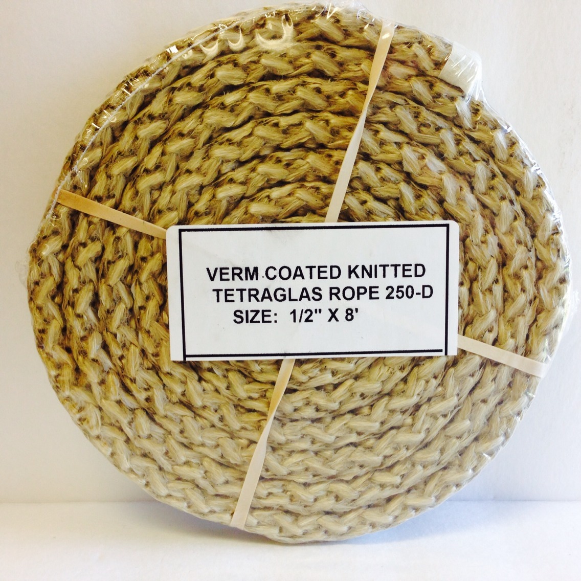 1,500 F Wood Stove Gasket 1/2" Rope Bbq Smoker Fire Box Coated