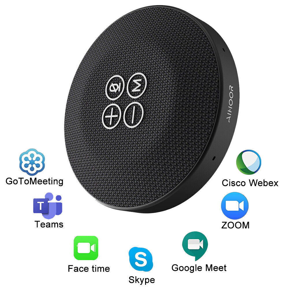 New Wireless Video Conference Speakerphone Voice Pickup Bluetooth Speaker US
