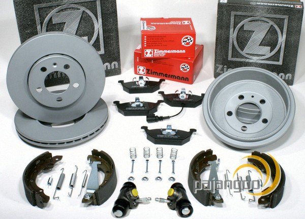 Zimmermann Bremsscheiben Bremstrommel Bremsbacken Vorne Hinten FüR Skoda Fabia-image
