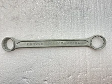 NOS Forged Steel (Indestro) 13/16" X 7/8" 12 Point Offset Box Wrench No. 925 USA