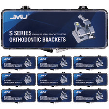 JMU Dental Orthodontic Metal Brackets Braces Standard Roth/MBT 018/022 Hooks 345