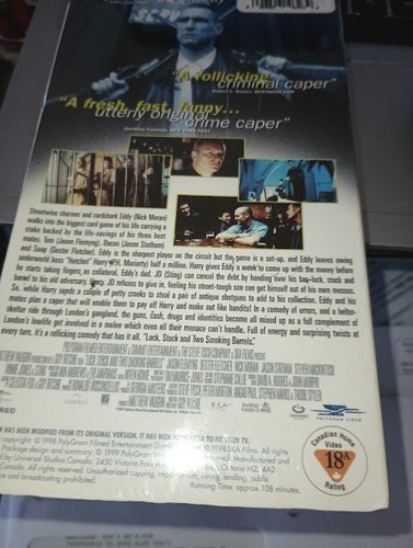 Lock, Stock and Two Smoking Barrels (VHS, 1999, Closed Captioned) - Imagen 3 de 3