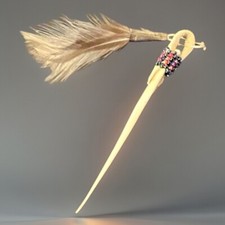 Handmade Native American Authentic Decorative Bone Needle ~ Medicine Shaman