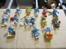 Lot of 15 McDonalds Smurfs Happy Meal Toys Figures Cake Toppers 2011-2013 Lot 1A