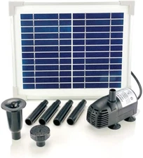 AEO Solar Water Pump Kit: 12V DC Brushless 124GpH Water Pump w/ 5W Solar Panel