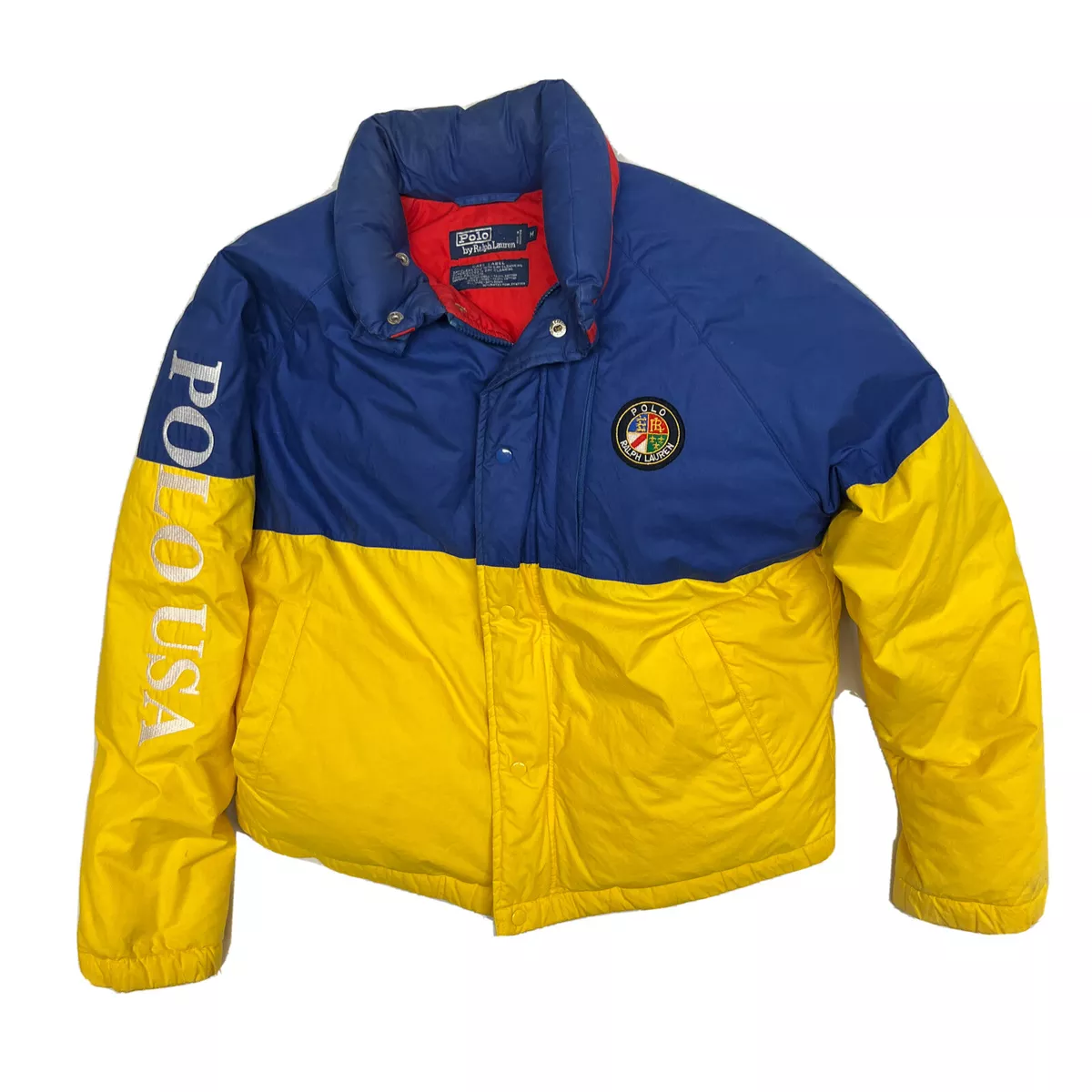VTG 90s POLO USA Ralph Lauren Ski Puffer Down Jacket Size M *See Description*