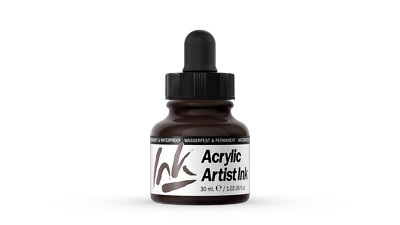 (322,00 /1l) Acrylic Artist Inks Vallejo 60018 Sepia 30ml Airbrush Tinte
