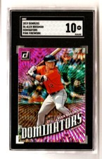 Alex Bregman 2019 Donruss Dominators Pink Fireworks #D6 SGC 10 Gem Mint POP:1
