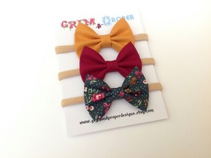 baby nylon bow headbands
