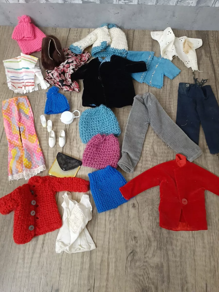 Lot of 20 Vintage Doll Clothing Will Fit Barbie 1960's 