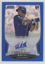 Mike Olt Bowman Chrome 2013 Blue Refractor /250 Auto