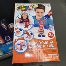 IDO3D Go Vertical 3D Printing Pen Set - 2 Pens - Build a Wind-Up Robot - NEW