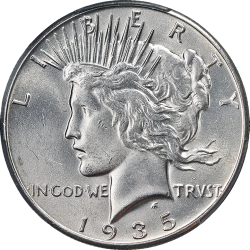 1935-P Peace Dollar PCGS MS62 Nice Eye Appeal Nice Strike