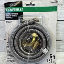 Everbilt Dishwasher Installation Kit – 6 ft Connector Hose w/ Adapters