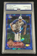 2023 Topps Chrome Sapphire Signed Dylan Lee Braves Autographed Card Auto PSA COA