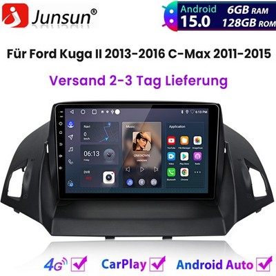 6+128GB Carplay Android Autoradio GPS Für Ford Kuga II 2013-2016 C-Max 2011-2015
