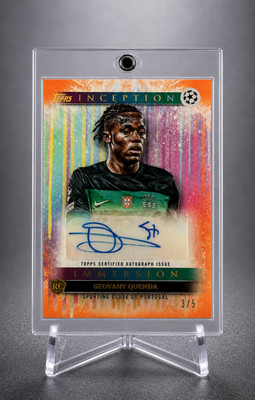   GEOVANY QUENDA ROOKIE AUTO /5 CHELSEA WONDERKID | TOPPS INCEPTION RC SSP 