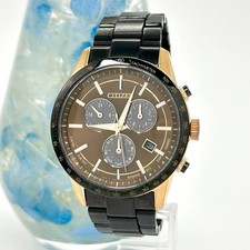 Citizen E820-S110653 JDM Mens Solar Wristwatch 42mm Brown/Black wrist 17cm