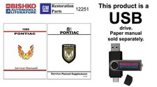 1989 Pontiac Firebird Factory Shop Service Manual Usb Drive