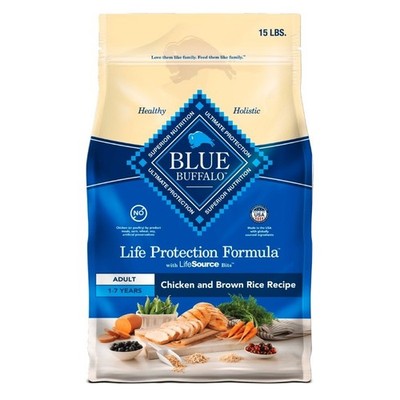 NWT Blue Buffalo Protection Formula Adult Dry Dog Food - Chicken & Brown Rice