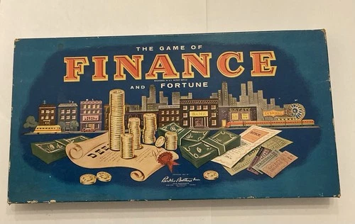 Vintage 1955 Parker Brothers The Game Of Finance And Fortune Board Game Complete