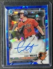 COBY MAYO 2021 BOWMAN CHROME SAPPHIRE #BSPA-CM REFRACTOR AUTO 1ST PROSPECT