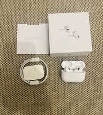 Apple AirPods Pro 2nd Gen White Wireless Bluetooth In-Ear Earbuds w/ Case