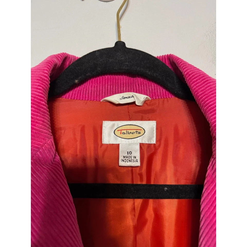 Blazer Talbots Y2K Preppy Pana Talla 10 Dopamina Vestir Jefe Bebé Oficina Foto 2 de 4