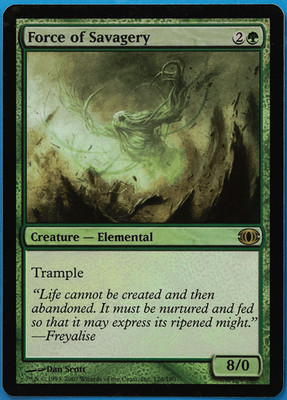 Force of Savagery FOIL Future Sight PLD Green Rare CARD (498125) ABUGames