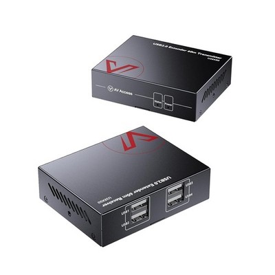 AV Access USB Over Ethernet Extender Kit, USB 2.0 480Mbps, 4-Port Hub, T54-3