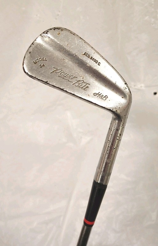 Vintage H&B Power Bilt Model 54 RH 4 Iron Reg. 5490C Rare/Vintage/Antique