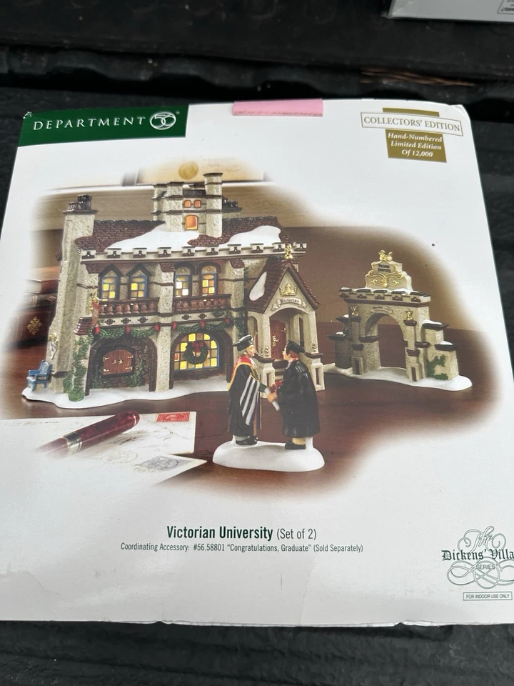 Department 56 Victorian University Dickens Village Limited Edition - Image 4 of 4
