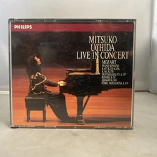 Mitsuko Uchida Live in Concert Mozart Sonatas Cd